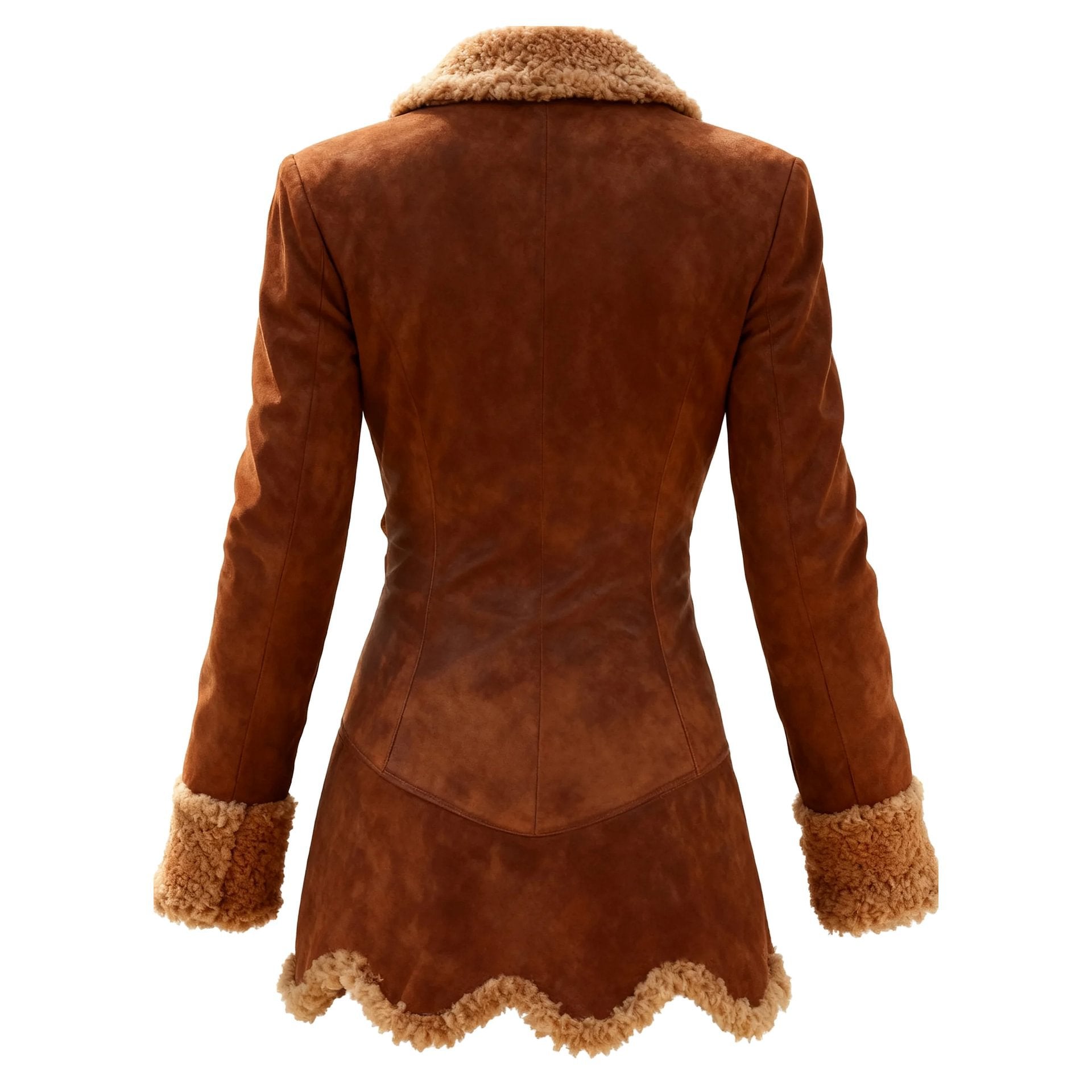 Fleece Jacket  Fur Integrated Thick Coat For Women