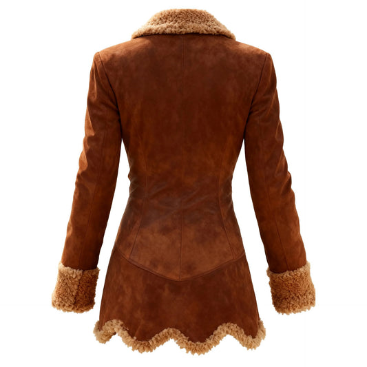 Fleece Jacket  Fur Integrated Thick Coat For Women