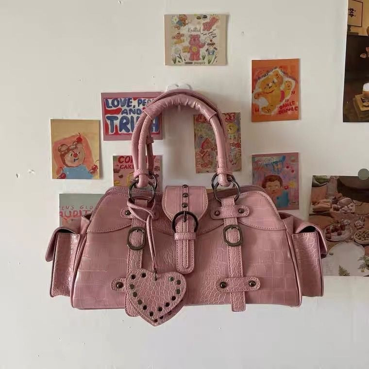 Square Rivet Hand-carrying Hand-carrying Crossbody Bag - Dana Fashion