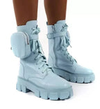 Martin Boots Women's Winter Shoes Deep Mouth New Casual Warm And Velvet High-Top Ankle Boots - DanaFashionstore
