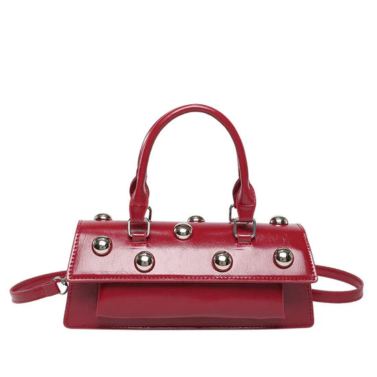 Fashion Rivet Handbag Women's Shoulder Messenger Tote Bag - DanaFashionstore