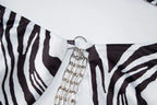 Printed Tether Chain Bikini Fashion Swimsuit Set - DanaFashionstore
