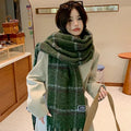 Fashion Scarf Casual Plaid Printed Warm Neck Protection Scarf - DanaFashionstore