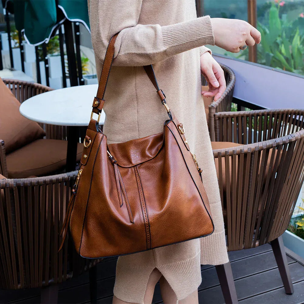 Hobo Bags Women High Capacity Handbags Fahsion Commuting Crossbody Shoulder Bag Shopping Totes - DanaFashionstore