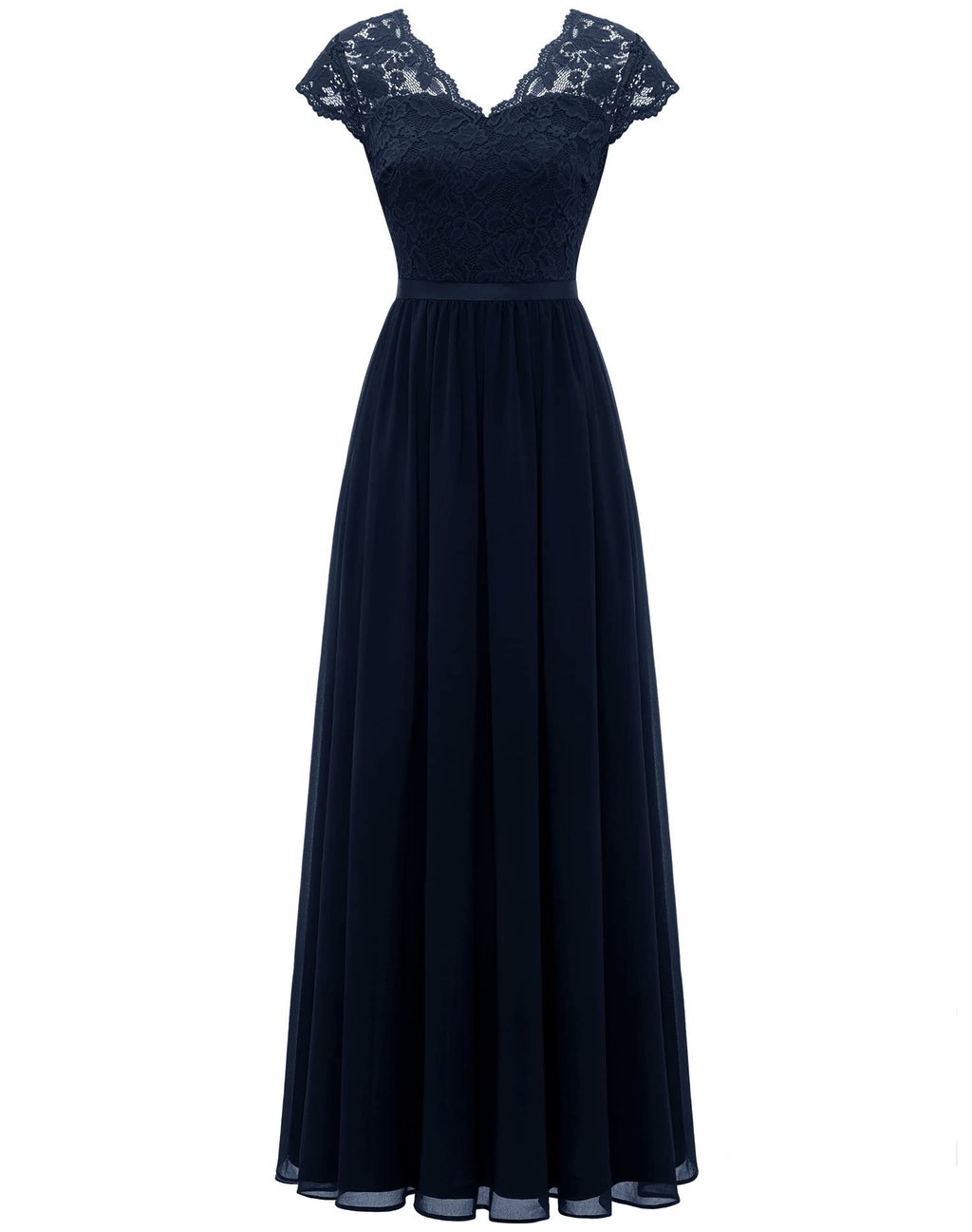 Lace Long Patchwork Waist-tight Noble Dress