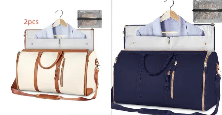 Large Capacity Travel Duffle Bag Women's Handbag Folding Suit Bag Waterproof Clothes Totes - DanaFashionstore