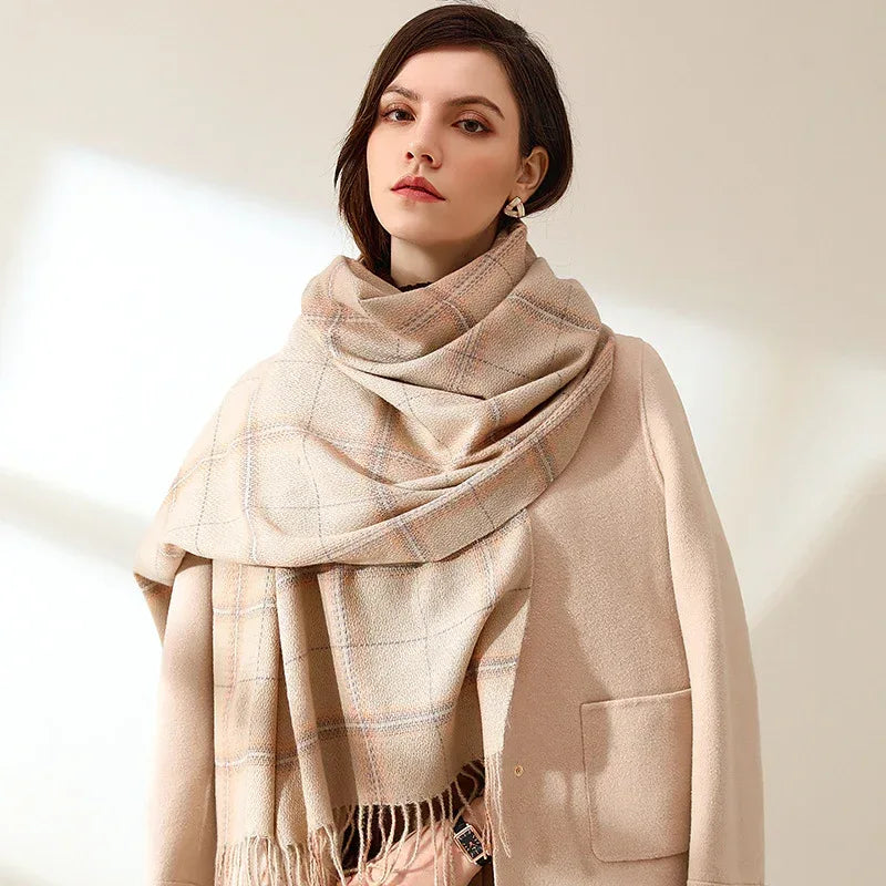 Women's Sweet Tassel Shawl Warm Cashmere Scarf - DanaFashionstore