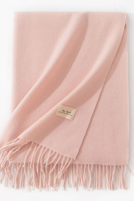 Pure Color Artificial Cashmere Scarf Women's Winter High-grade Shawl