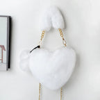 Love Bags Soft Plush Handbags Women Valentine's Day Party Bag - DanaFashionstore