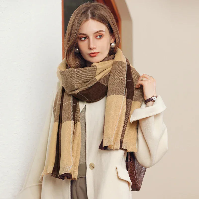 Winter Artificial Cashmere Shawl Women's Fashion Thick Warm Scarf - DanaFashionstore