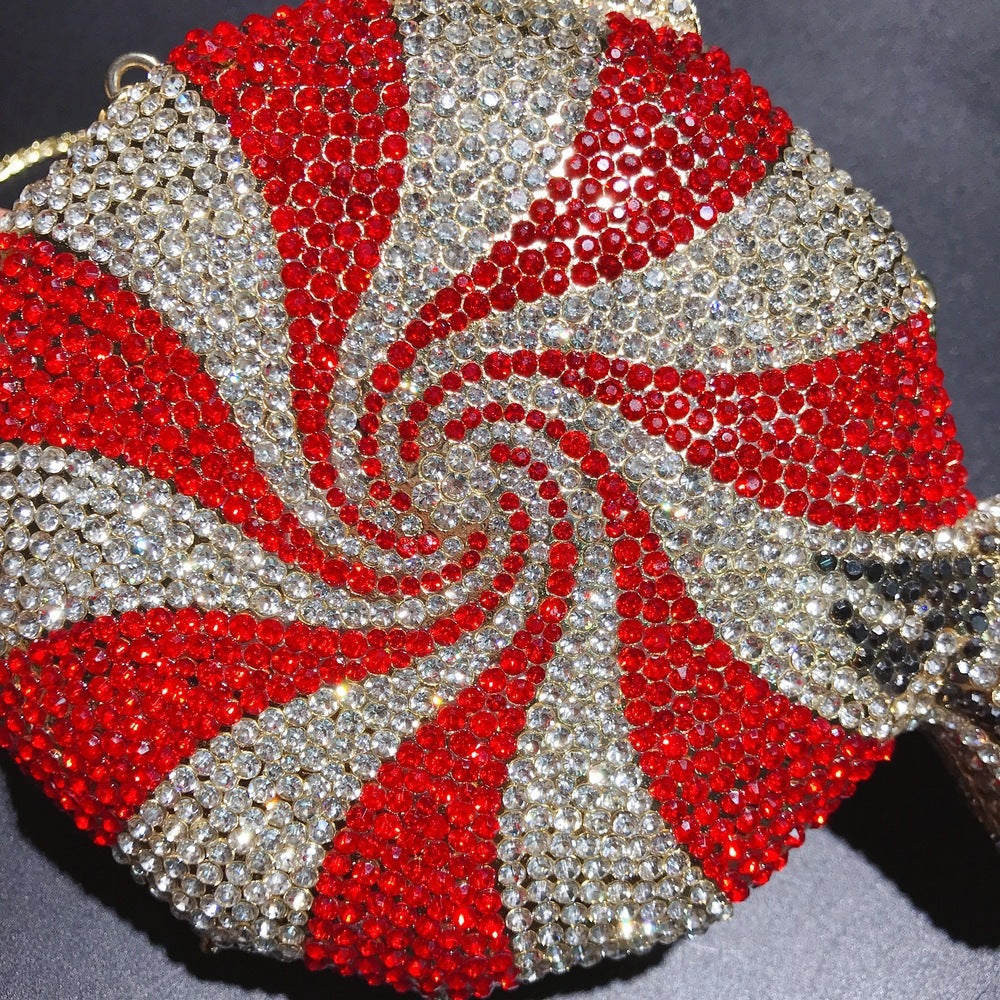 Women's Diamond Candy Shape Crystal Diamond Clutch - Dana Fashion