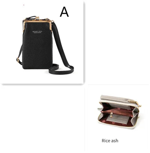 Fashion Lychee Pattern Solid Color Diagonal Shoulder Bag - DanaFashionstore