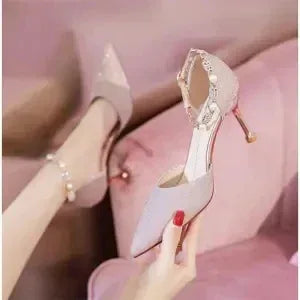 French High Heels Wedding Shoes Design Sense Dignified Goddess - DanaFashionstore