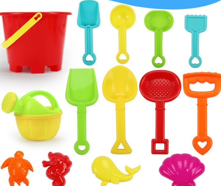 Beach bucket set toys $19.37 Dana Fashion Style: 2Style Toys & Hobbies Material: Plastic / Plastic Specifications: 19 * 19.5cm Note: The color of the product accessories is randomly distributed