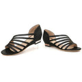 Summer Thin Strap Mid-heel Flat Wedge Casual Ladies Sandals - DanaFashionstore