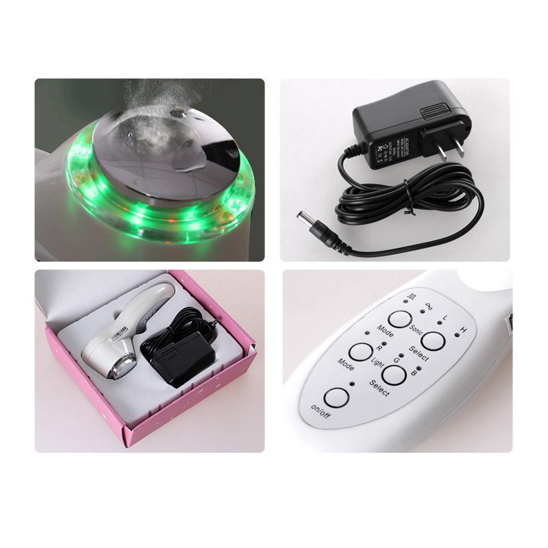 Beauty Care Instrument LED Light Therapy Professional Skin Therapy $89.00 Dana Fashion Color: White Model: AU Beauty Tools Function: cleansing, introduction, skin rejuvenation Gear: Seven gears Specifications: American plug, European plug, British plug, A