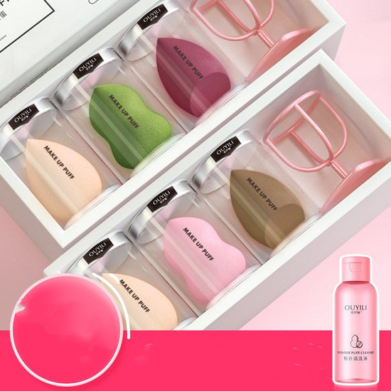 Beauty Egg, Gourd Sponge Puff, Cushion, Make-up Tools $16.50 Dana Fashion Color: 1style makeup Product Information: sort by color: 1style 3 pack|Mixed color suit I 2style 33 pieces|Mixed color suit II 3style 33 pieces | skin tone 4style 33 pieces | pink 5