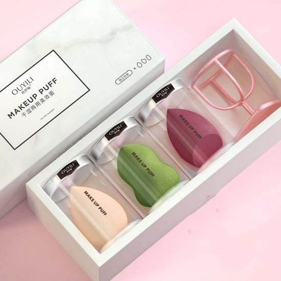 Beauty Egg, Gourd Sponge Puff, Cushion, Make-up Tools $16.50 Dana Fashion Color: 2style makeup Product Information: sort by color: 1style 3 pack|Mixed color suit I 2style 33 pieces|Mixed color suit II 3style 33 pieces | skin tone 4style 33 pieces | pink 5