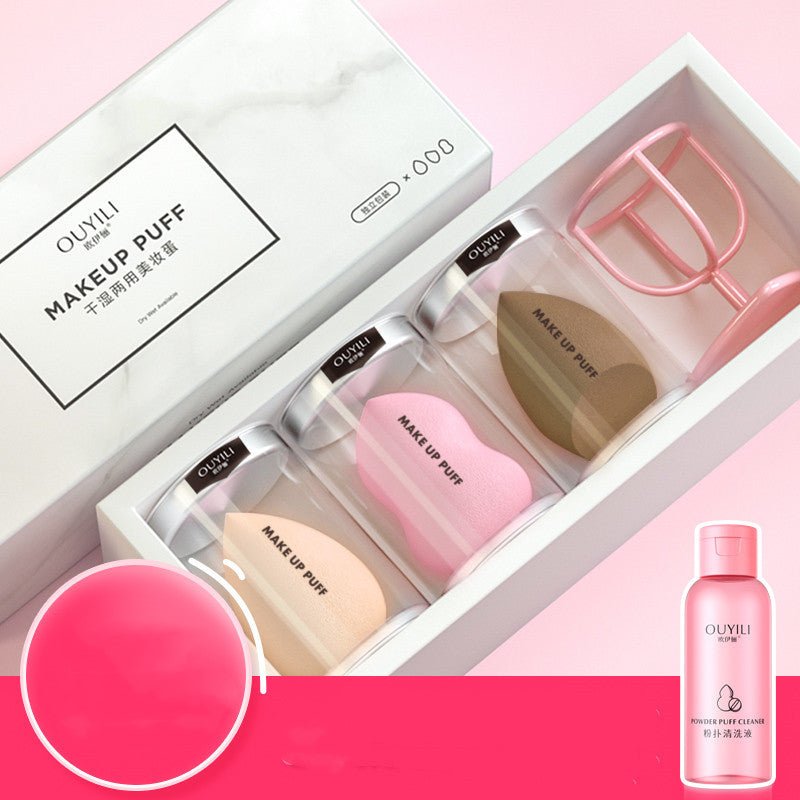 Beauty Egg, Gourd Sponge Puff, Cushion, Make-up Tools $16.50 Dana Fashion Color: 1style makeup Product Information: sort by color: 1style 3 pack|Mixed color suit I 2style 33 pieces|Mixed color suit II 3style 33 pieces | skin tone 4style 33 pieces | pink 5