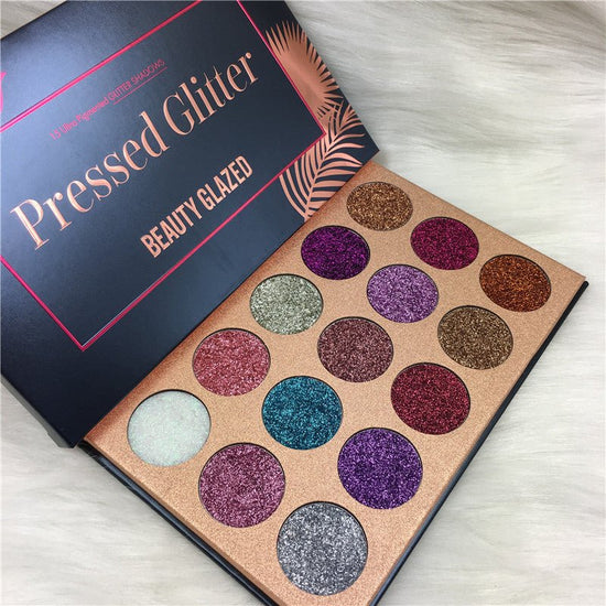 Beauty glazed 15 color sequins eye shadow $39.00 Dana Fashion default: default makeup Brand Type : Domestic Brand Whether to import : No Brand Name :beauty glazed Color: 112 Number of colors: eight colors and above Model Number:36544