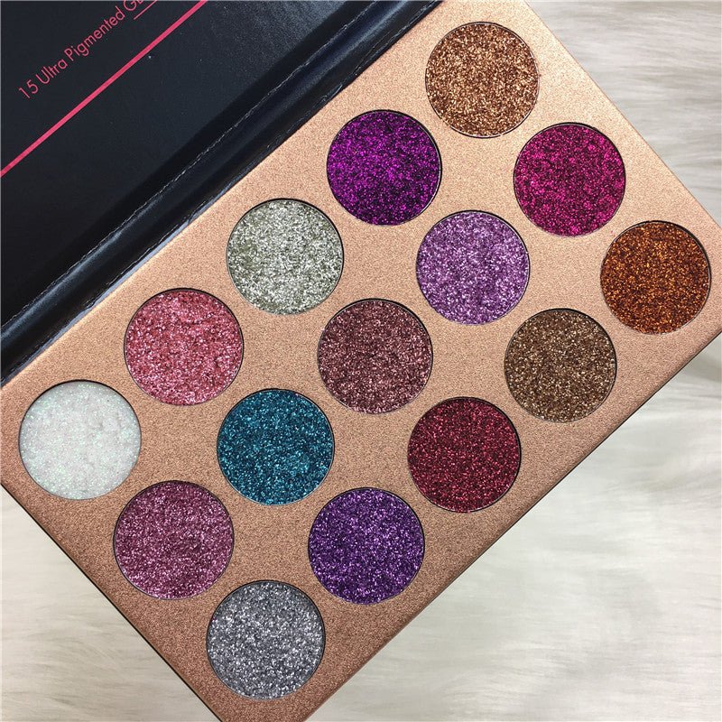 Beauty glazed 15 color sequins eye shadow $39.00 Dana Fashion default: default makeup Brand Type : Domestic Brand Whether to import : No Brand Name :beauty glazed Color: 112 Number of colors: eight colors and above Model Number:36544