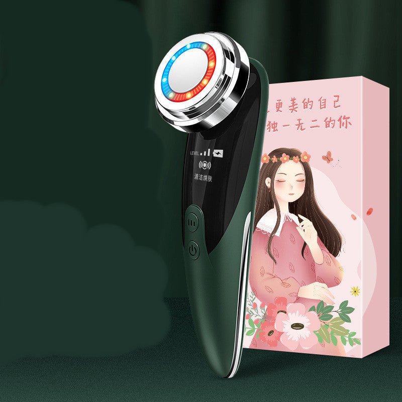 Beauty Importer Skin Rejuvenation Beauty Device Facial Massage Cleaner $25.00 Dana Fashion Color: Green Electrical outlet: USB Beauty Tools Product information Product name: Beauty Importer Mode: four modes Rated power: 4W Output power: 0.6A Output voltag
