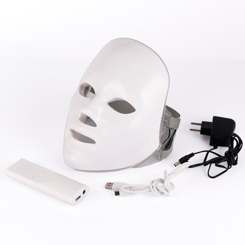 Beauty Instrument Beauty Skin Mask Instrument Seven-color Photon Rejuvenation $59.99 Dana Fashion Color: Without original packaging Electrical outlet: EU Beauty Tools Product information: Material: ABS Input: 100-240V 50 / 60Hz Output: 12V 1A LED lights: