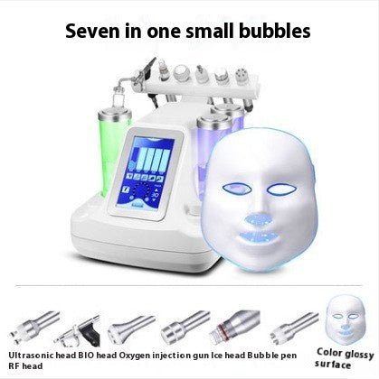 Beauty Instrument Cleaner Face Oxygen Injection Skin Spray Beauty Salon Mesotherapy Color Light Mask Beauty Instrument $750.00 Dana Fashion Color: Seven in one Specifications: American Standard Beauty Tools Product information: Applicable scenario: Commer
