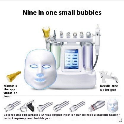 Beauty Instrument Cleaner Face Oxygen Injection Skin Spray Beauty Salon Mesotherapy Color Light Mask Beauty Instrument $750.00 Dana Fashion Color: Nine in one Specifications: American Standard Beauty Tools Product information: Applicable scenario: Commerc