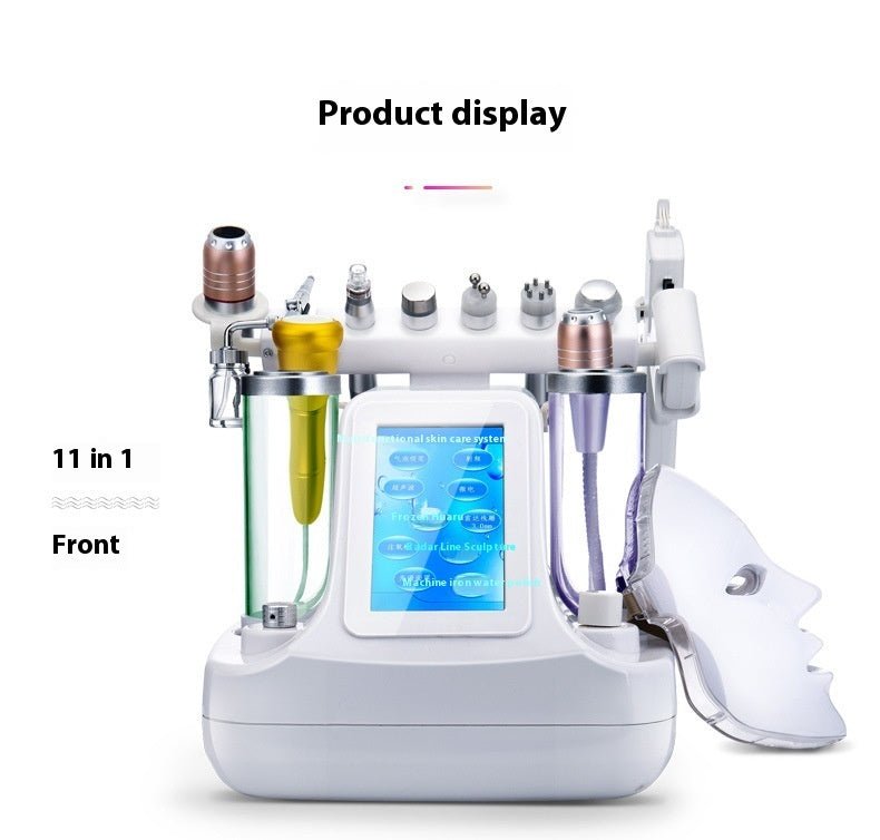 Beauty Instrument Cleaner Face Oxygen Injection Skin Spray Beauty Salon Mesotherapy Color Light Mask Beauty Instrument $750.00 Dana Fashion Color: Eight in one Specifications: American Standard Beauty Tools Product information: Applicable scenario: Commer