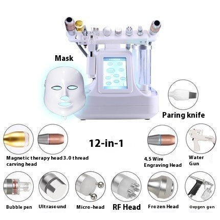 Beauty Instrument Cleaner Face Oxygen Injection Skin Spray Beauty Salon Mesotherapy Color Light Mask Beauty Instrument $950.00 Dana Fashion Color: Twelve In One Specifications: American Standard Beauty Tools Product information: Applicable scenario: Comme