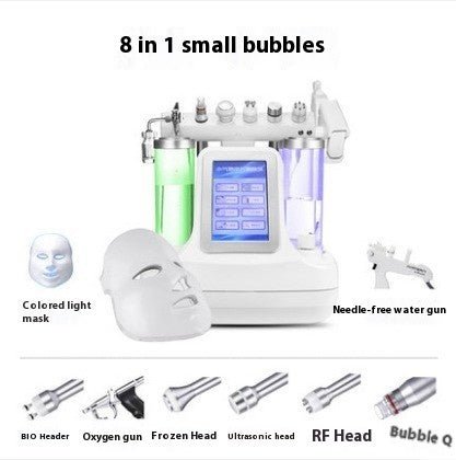 Beauty Instrument Cleaner Face Oxygen Injection Skin Spray Beauty Salon Mesotherapy Color Light Mask Beauty Instrument $750.00 Dana Fashion Color: Eight in one Specifications: American Standard Beauty Tools Product information: Applicable scenario: Commer