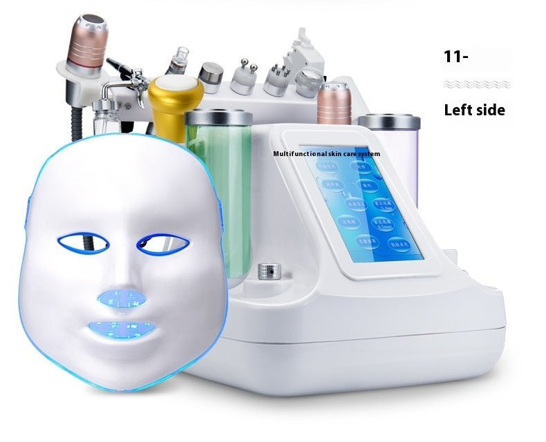 Beauty Instrument Cleaner Face Oxygen Injection Skin Spray Beauty Salon Mesotherapy Color Light Mask Beauty Instrument $750.00 Dana Fashion Color: Eight in one Specifications: American Standard Beauty Tools Product information: Applicable scenario: Commer