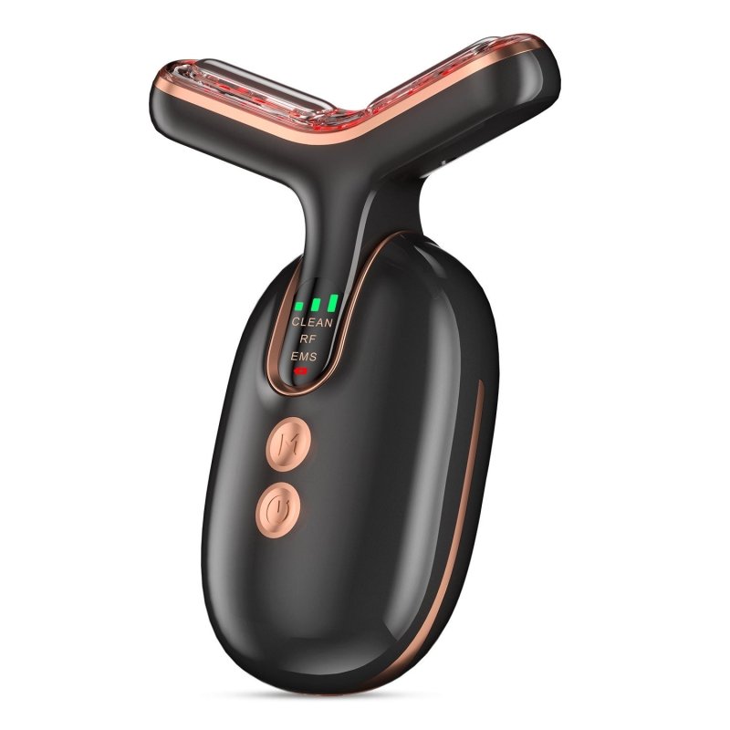 Beauty Instrument Lifting And Firming Skin Rejuvenation $145.00 Dana Fashion Color: Black Gold Beauty Tools Product information: Applicable scenario: family Functions: Cleaning, whitening, recovery after sunburn, wrinkle removal, skin rejuvenation, bright