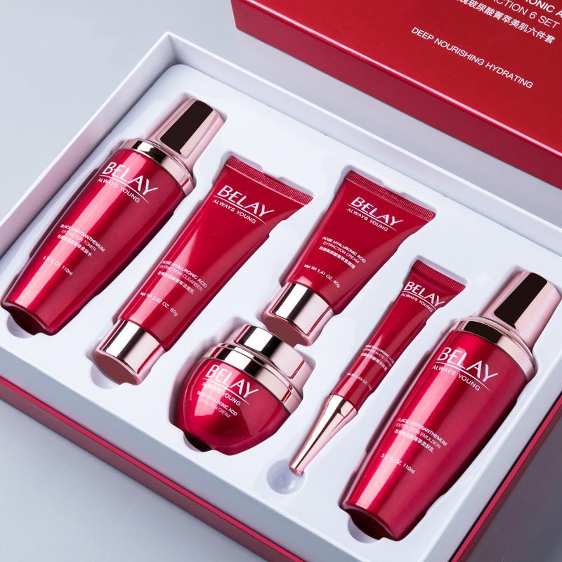 Beauty Salon Facial Care Cosmetics $70.00 Dana Fashion style: Avocado makeup Product information: Shelf life: 3 years Efficacy of cosmetics: moisturize and soften the skin Product specification: avocado hyaluronic acid activating 6-piece set, pomegranate