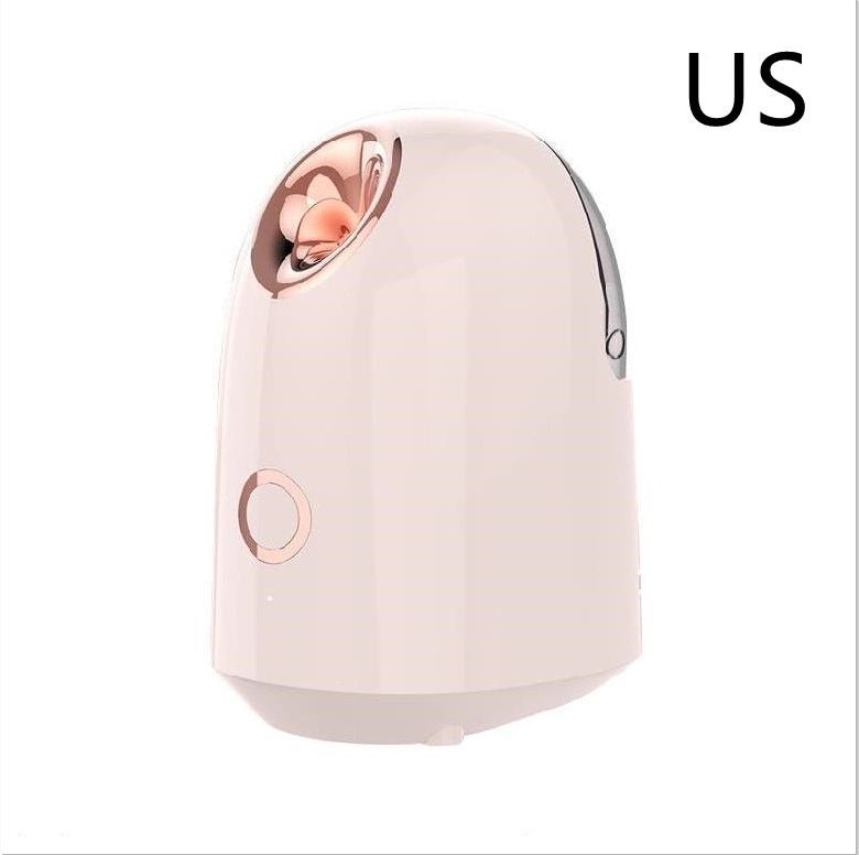 Beauty Steamer $39.99 Dana Fashion Color: US Pink Beauty Tools Material: ABS Voltage: 220 v Spray time: 20 min Water tank capacity: 150 ml Due to the different light angle and display, it may cause color difference between the actual product and the pictu
