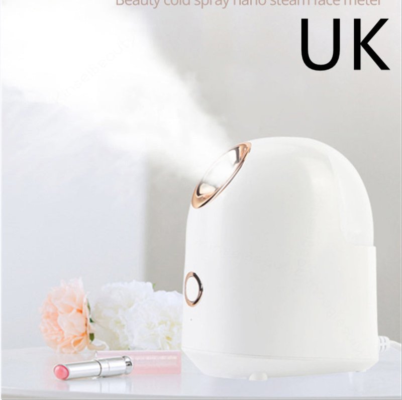 Beauty Steamer $37.99 Dana Fashion Color: UK White Beauty Tools Material: ABS Voltage: 220 v Spray time: 20 min Water tank capacity: 150 ml Due to the different light angle and display, it may cause color difference between the actual product and the pict
