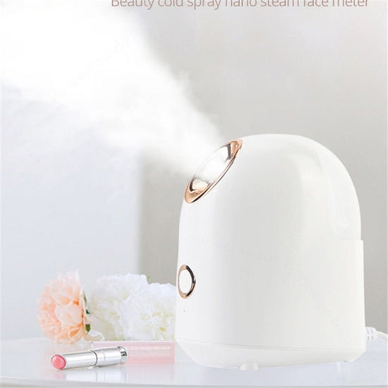 Beauty Steamer $38.00 Dana Fashion Color: White Beauty Tools Material: ABS Voltage: 220 v Spray time: 20 min Water tank capacity: 150 ml Due to the different light angle and display, it may cause color difference between the actual product and the picture
