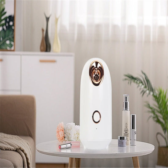 Beauty Steamer $39.99 Dana Fashion Color: EU Pink Beauty Tools Material: ABS Voltage: 220 v Spray time: 20 min Water tank capacity: 150 ml Due to the different light angle and display, it may cause color difference between the actual product and the pictu