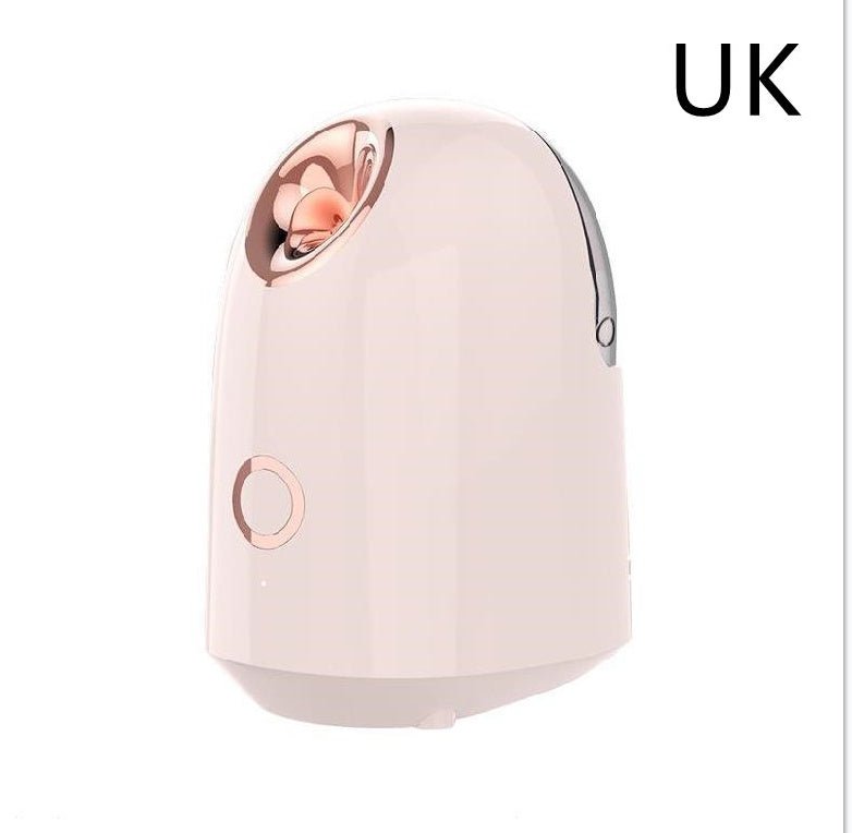 Beauty Steamer $37.99 Dana Fashion Color: UK Pink Beauty Tools Material: ABS Voltage: 220 v Spray time: 20 min Water tank capacity: 150 ml Due to the different light angle and display, it may cause color difference between the actual product and the pictu