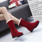 Women's Snow Boots Winter Fleece-lined Warm Two-way Wear - DanaFashionstore
