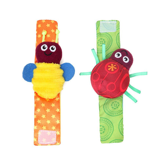 Beetle Bee Wristband Toy For Babies $12.50 Dana Fashion Color: Bee Watch Belt Toys & Hobbies Features; ring box Packaging; PP bag Toy material; fabric Ability development; visual, auditory, hand-eye coordination Size: about 15.8cm long ‘ 'Wristband diamet