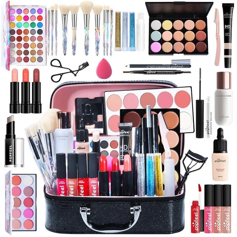 Beginner Cosmetics Makeup Set Complete Set Novice Student Light Makeup Gift Box $160.00 Dana Fashion Color Classification: KIT014 makeup Product information: Color: white, natural nude makeup Applicable people: general Specification: Standard specificatio