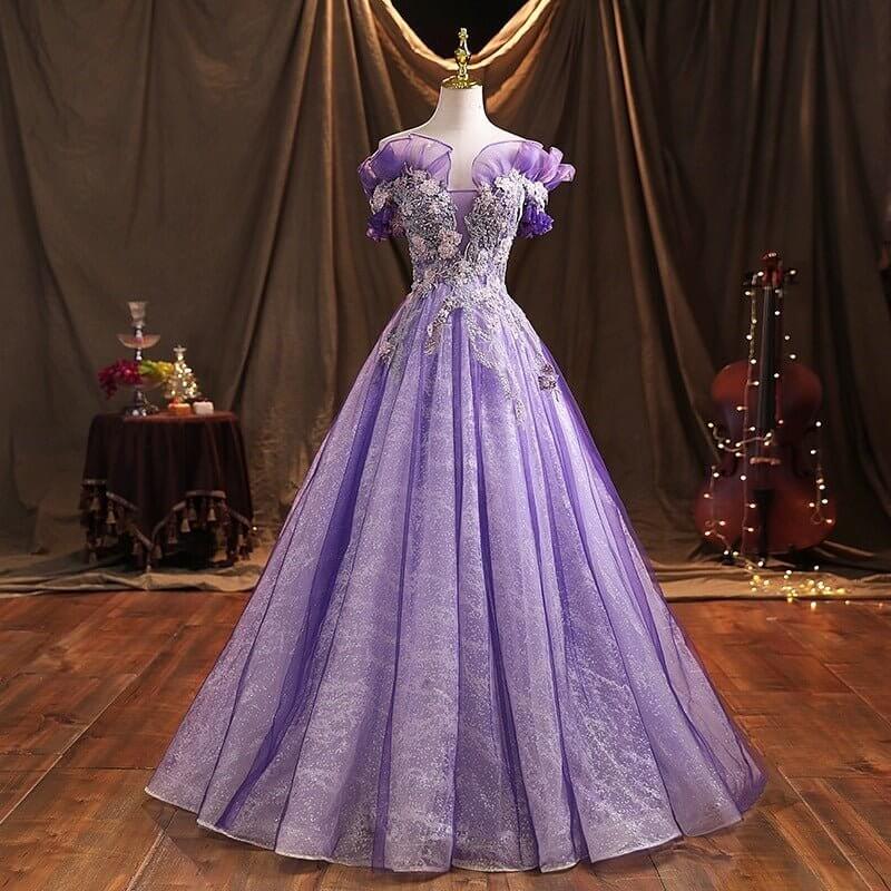 Bel Canto Solo Performance Costume Host Evening Dress $139.50 Dana Fashion Color: Purple Size: L Women's clothing Product information: Color: purple Sleeve type: sleeve Main fabric composition: Polyester Fiber (polyester) Size: XS,S,M,L,XL,XXL,XXXL Skirt