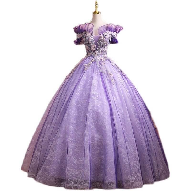 Bel Canto Solo Performance Costume Host Evening Dress $139.50 Dana Fashion Color: Purple Size: L Women's clothing Product information: Color: purple Sleeve type: sleeve Main fabric composition: Polyester Fiber (polyester) Size: XS,S,M,L,XL,XXL,XXXL Skirt