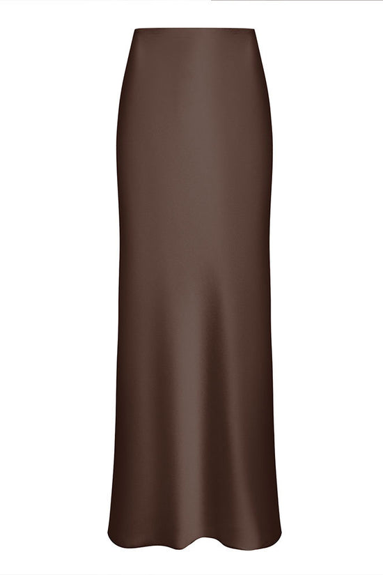 Fishtail Skirt Satin Satin Long