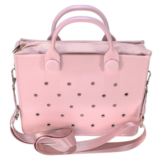 Waterproof EVA Handbag Punching Women's Tote Bags With Shoulder Strap For Women Hand Tote Bag Beach Bag - Dana Fashion