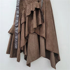 Personalized Hot Girl Style Irregular Deerskin Velvet Skirt - DanaFashionstore
