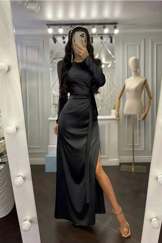 Elegant Waist-Fitting Irregular Hem Dress - Asymmetric Party Dress