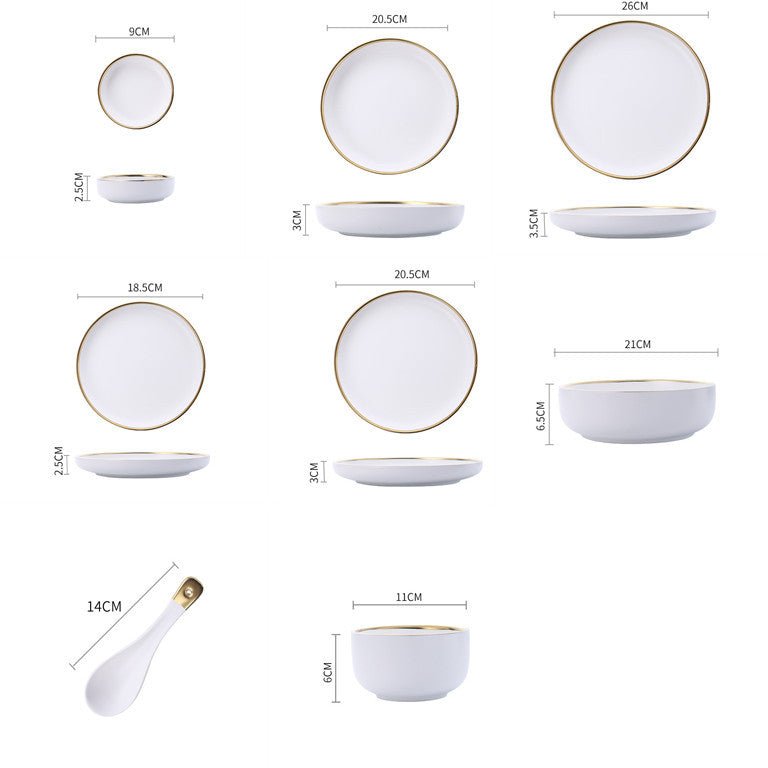 Big Soup Bowl Rice Bowl About Household Ceramic Plate $158.79 Dana Fashion Color: E Set Dana's Kitchen Product information: Product Category: Bowl Material: more than 45 percent bone meal and bone china Pattern: solid color 3.5 inch plate (white), spoon (